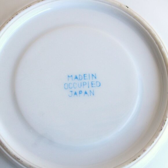 Vintage 1940s 1950s Tea Saucer, Made In Occupied Japan, Pink Rose China Plate - Picture 8 of 9